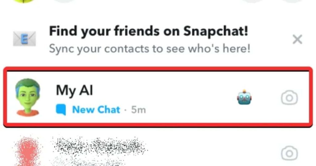 How to delete my ai on snapchat friends list?